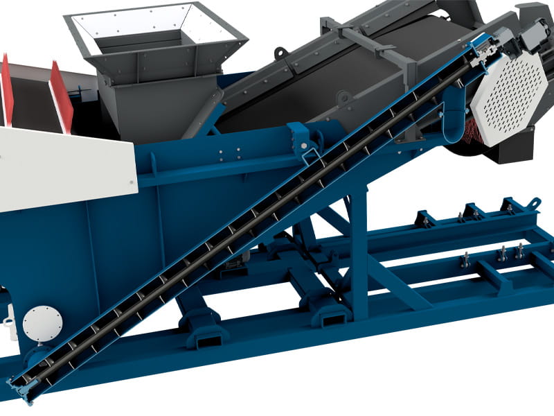 Sistema de tornillo sinfín para finos opcional